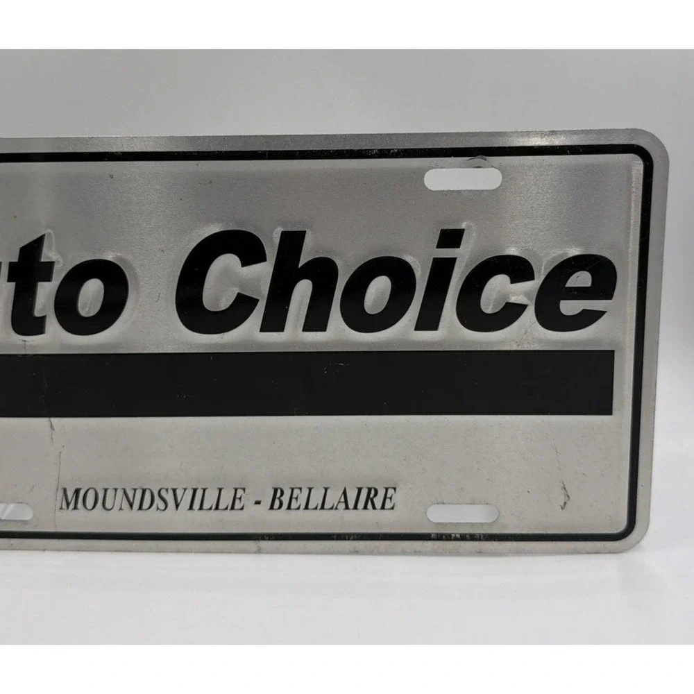 Auto Choice Dealership Metal License Plate Moundsville WV